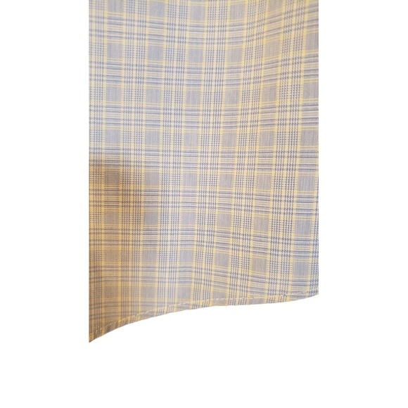 Brooks Brothers Mens Traditional Fit Button Front Shirt 16- 34 Blue Yellow Plaid - Picture 5 of 16